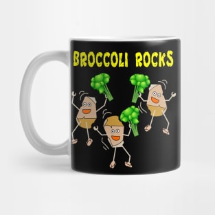 Three Broccoli Light Rocks Mug